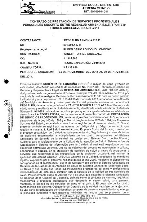 Pdf Contrato De PrestaciÓn De Servicios Profesionales · 4 Lista De Chequeo Para