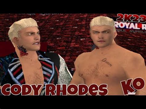 Cody Rhodes Royal Rumble Caw Texture By Ko Games Youtube