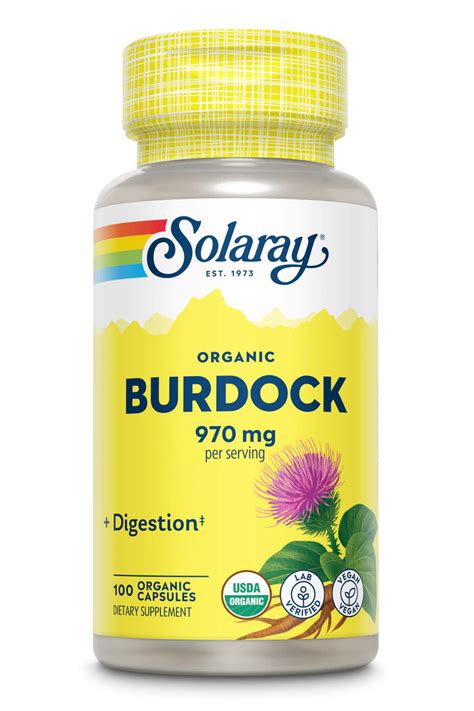 Burdock Root Organic - 485mg 100 Capsules – Lhasa Karnak Herb Company