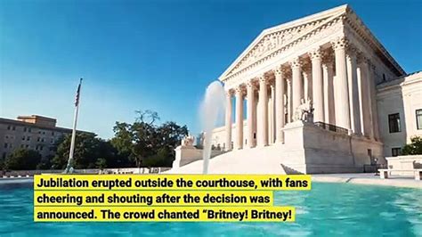 Britney Freed Judge Dissolves Spears Conservatorship Video Dailymotion