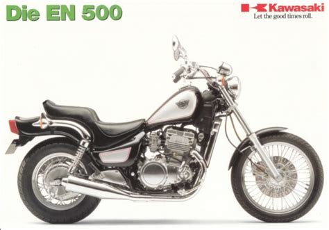 Prospekt KAWASAKI EN 500 Prospekt Flyer 1 Blatt 2 Seiten Aus 1994