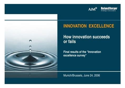 Innovation Excellence Roland Berger