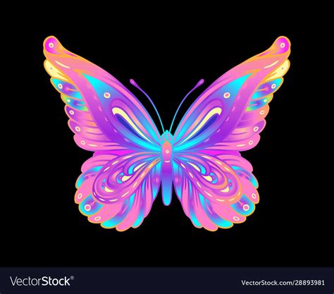 Animated Neon Butterflies