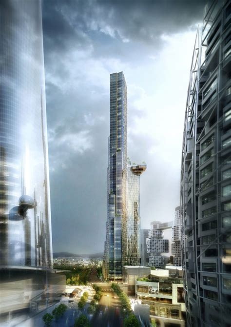 Meter Iconic Tower In Yongsan Designed By Kpf Evolo