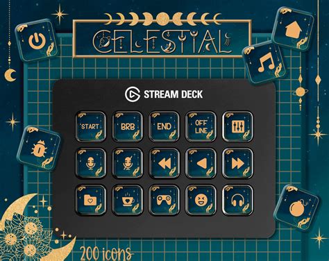 Stream Deck Icons Set Screensavers Celestial Icon Pack Etsy Uk