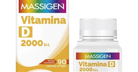 Massigen Vitamina D 2000 U I 90 Capsule Softgel Di Massigen Bestbody It