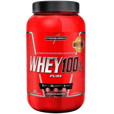 Whey 100 Pure Chocolate Maltado 900g Integralmedica Shopee Brasil