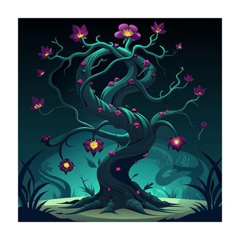 Horror Tree Vector Illustration Premium Ai Generated Vector