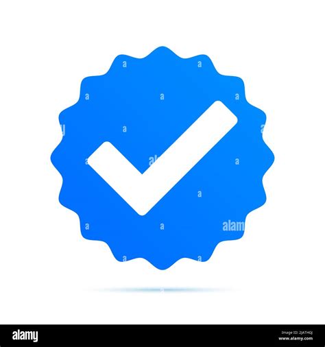 Verificación Marca De Verificación Círculo Azul Icono De Vector