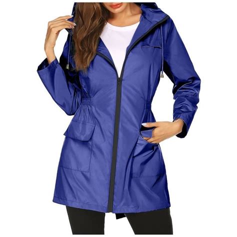 Manteau Caban Pardessus Veste De Pluie Solide Pour Femmes Vestes D