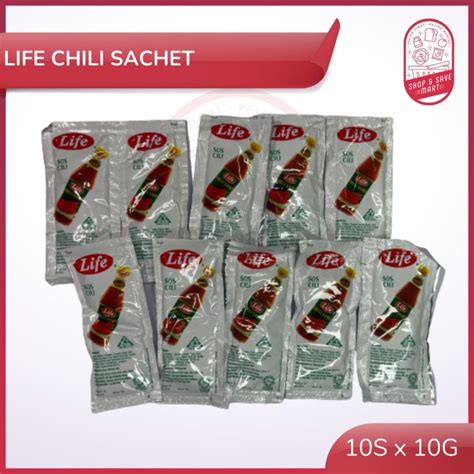 Life Chili Sauce Sachet Tomato Sauce Sachet 10g 10s X 10g Sos