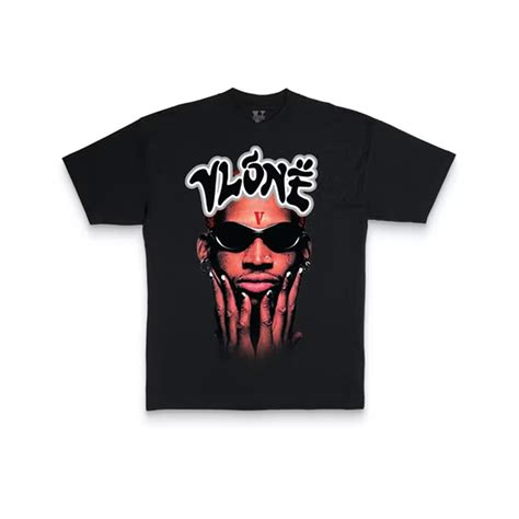 Vlone Rodman Logo T Shirt Blackvlone Rodman Logo T Shirt Black Ofour