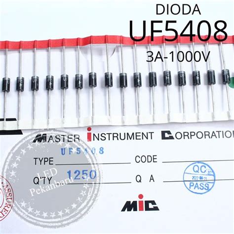 Jual DIODA UF5408 UF 5408 MIC 3A 1000V RENTENG DIODE ULTRAFAST 1N5408