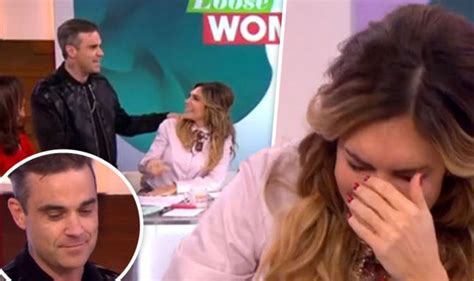 Robbie Williams Crashes Loose Women To Confront Ayda Field In Sex Row