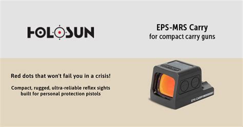 Holosun Eps Mrs Carry Enclosed Pistol Sight Reflex Sight Brownells