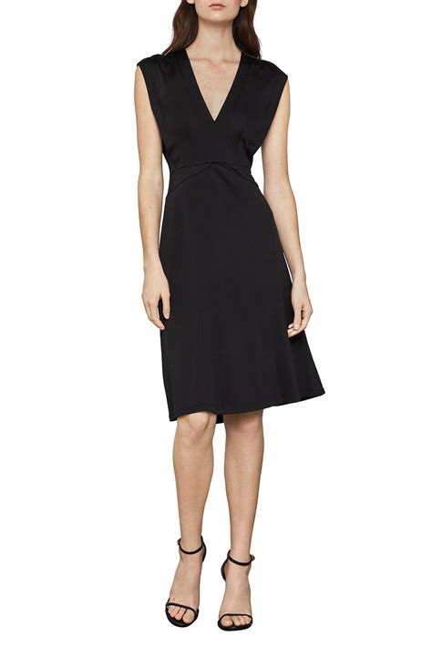 Bcbgmaxazria V Neck Knit Dress In Black Lyst