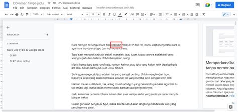 Cara Cek Typo Di Google Docs Melalui HP Dan Laptop Rancah Post