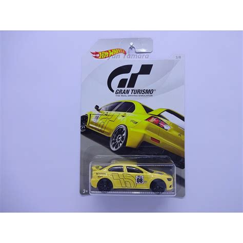 Hot Wheels Gran Turismo Mitsubishi Lancer Evolution Yellow Shopee Thailand