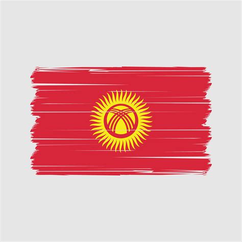 Kyrgyzstan Flag Vector. National Flag Vector 11509991 Vector Art at ...