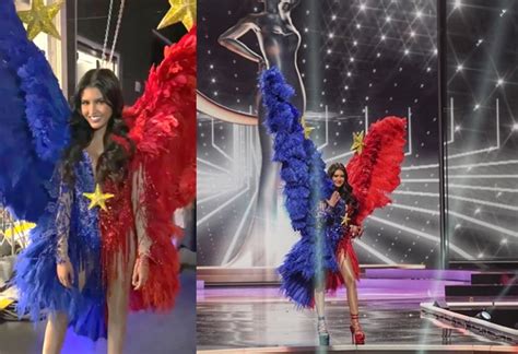 LOOK Rabiya Mateos Philippine Flag Inspired National Costume At Miss