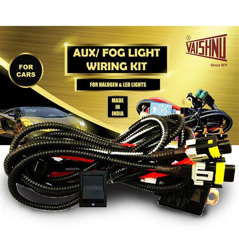 Fog Light Wiring Kit H H For Cars Compatible With Up To W Bulbs