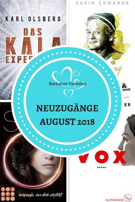 Neuzugänge im August 2018 Meine Neuzugänge August sind online Auf