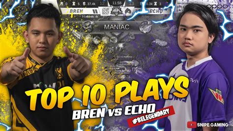 TOP 10 PLAYS BREN ESPORTS Vs ECHO MPL PH SEASON 8