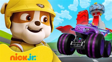 Rubble Makes An Epic Monster Truck Rescue W Paw Patrol Roxi Skye And Ryder Rubble And Crew