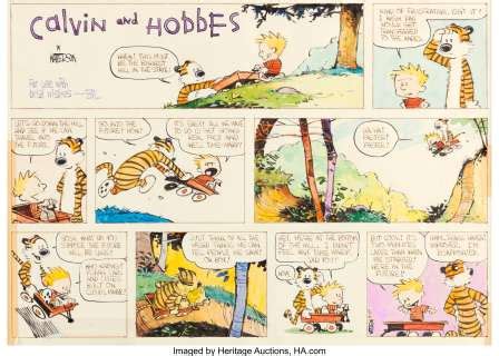 Calvin & Hobbes Original Art For Sale | ComicArtTracker