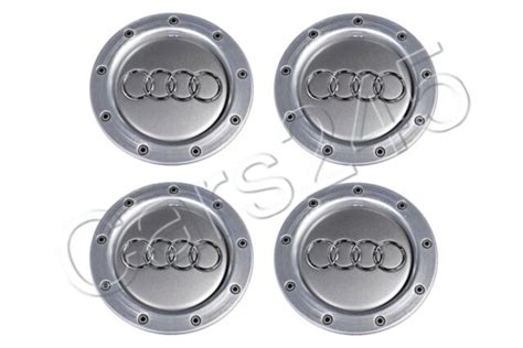 Genuine 17 Alloy Wheel Center Hub Silver Caps 4pcs Audi A3 2003 2013