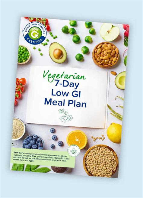 Vegetarian Meal Plan Gi Foundation