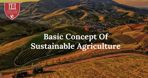 What is the basic concept of sustainable agriculture? | JLI Blog