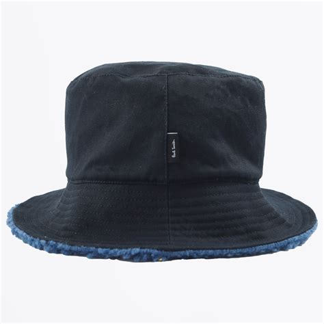 Paul Smith Reversible Bucket Hat Navy Mr Mrs Stitch