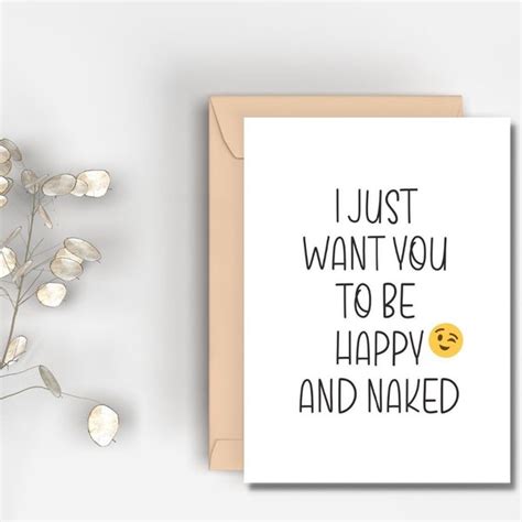 Naked Anniversary Card Etsy