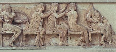 East Frieze From The Siphnian Treasury At Delphi C 525 B C The