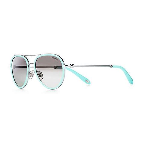 Tiffany Hardwear Aviator Sunglasses In Tiffany Blue® Acetate Fashion Eyeglasses Eyewear