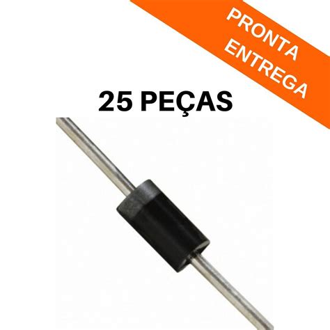 Kit 25 peças UF4007 Diodo Ultra Rápido 1000v 1a Achei Componentes