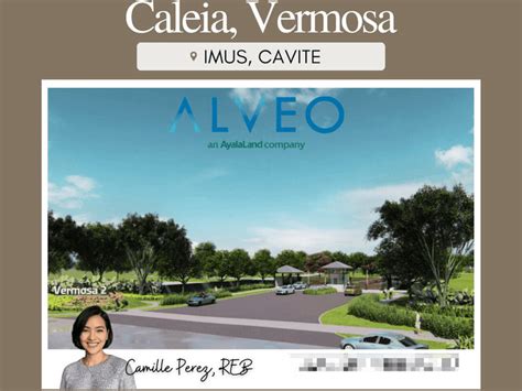 Vermosa Caleia Ayala Land Residential Lot For Sale In Imus Cavite Lot