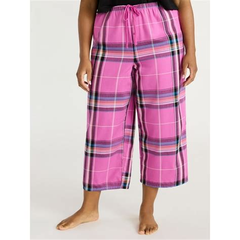 Joyspun Womens Woven Cropped Pajama Pants Sizes Xs To 3x