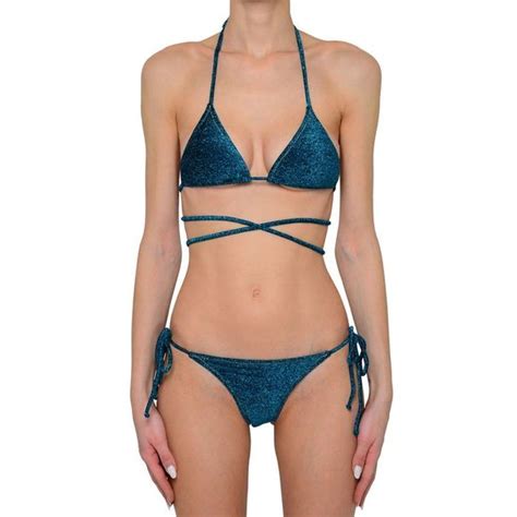 REINA OLGA Swim Reina Olga Blue Lurex Blend Miami Set Bikini Poshmark