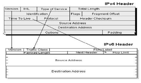 Ipv4 And Ipv6 Headers Compared Download Scientific Diagram