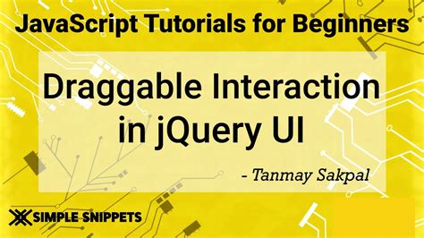 Draggable Widget In Jquery Ui Jquery Tutorials For Beginners