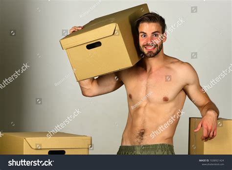 Man Sexy Naked Torso Standing Among Stock Photo Shutterstock