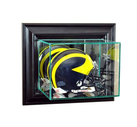 Wall Mounted Mini Helmet Display Case UV New NFL NCAA