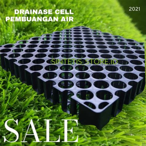 Drainase Cell Rumput Sintetis P 100cm X L 50cm Bebas Genangan Air