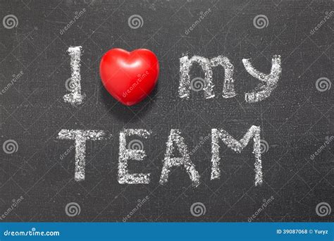 Love My Team Stock Photo Image Of Teamwork Shape Sport 39087068