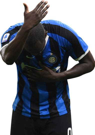 Romelu Lukaku Inter Football Render FootyRenders