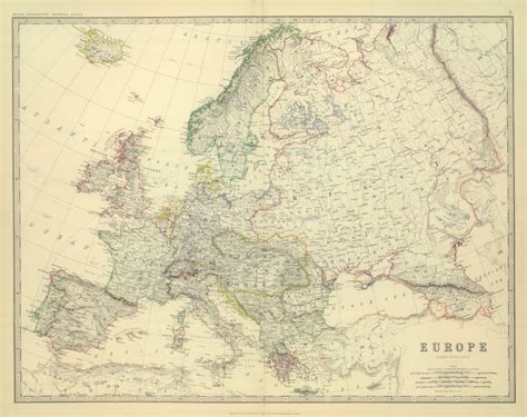 Политическая карта Европы 1879 г — Открытый картографический архив