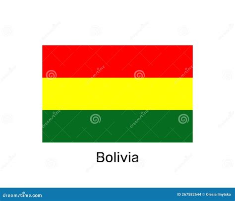 Flag Of Bolivia National Symbol Stock Illustration Illustration Of