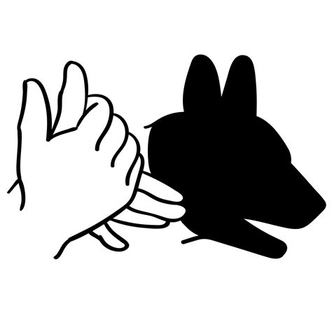 hand animal shadow vector - Download Free Vectors, Clipart Graphics ...